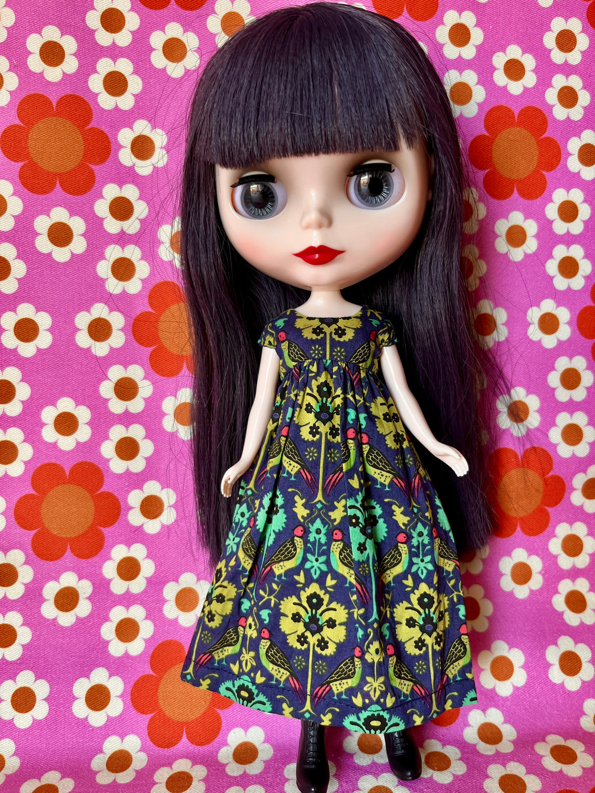 Goth Austen Liberty Regency Dress for Blythe Doll Partridge