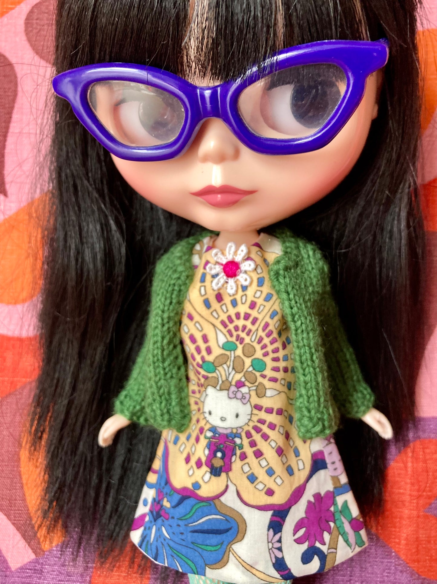 Love Blythe: Hello Kitty Liberty Limited Edition Shift Dress & Cardigan for Blythe Doll