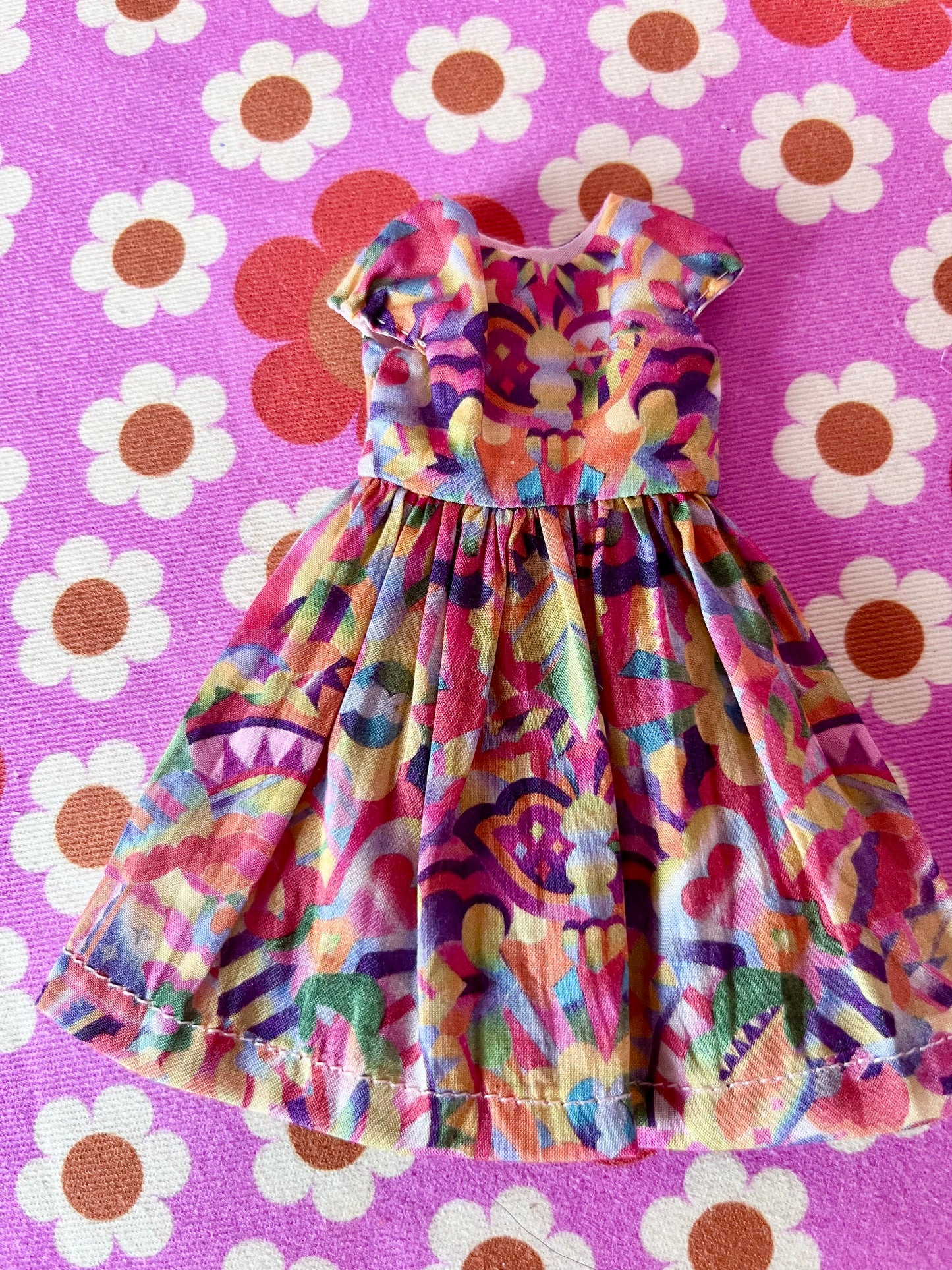 Liberty Cap Sleeve Dress for Blythe Doll
