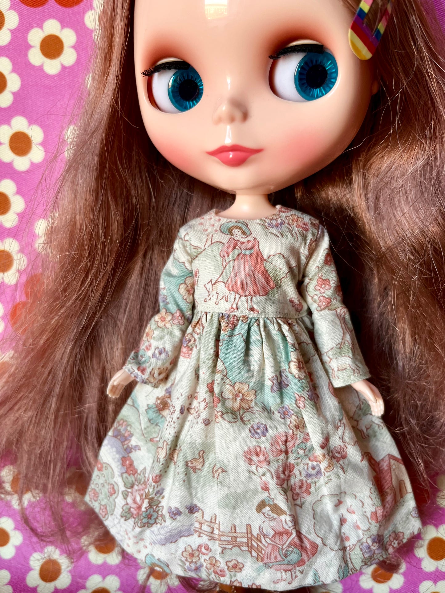 Countryside Landscape Dress for Blythe Doll