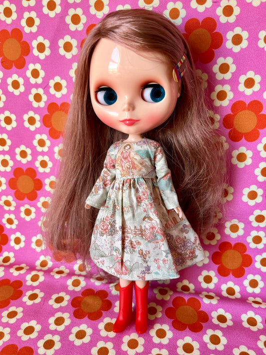 Countryside Landscape Dress for Blythe Doll