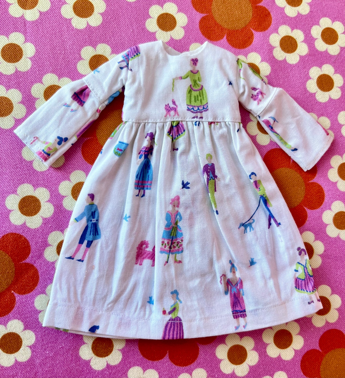 Sale Georgian Fashion Print Dress
