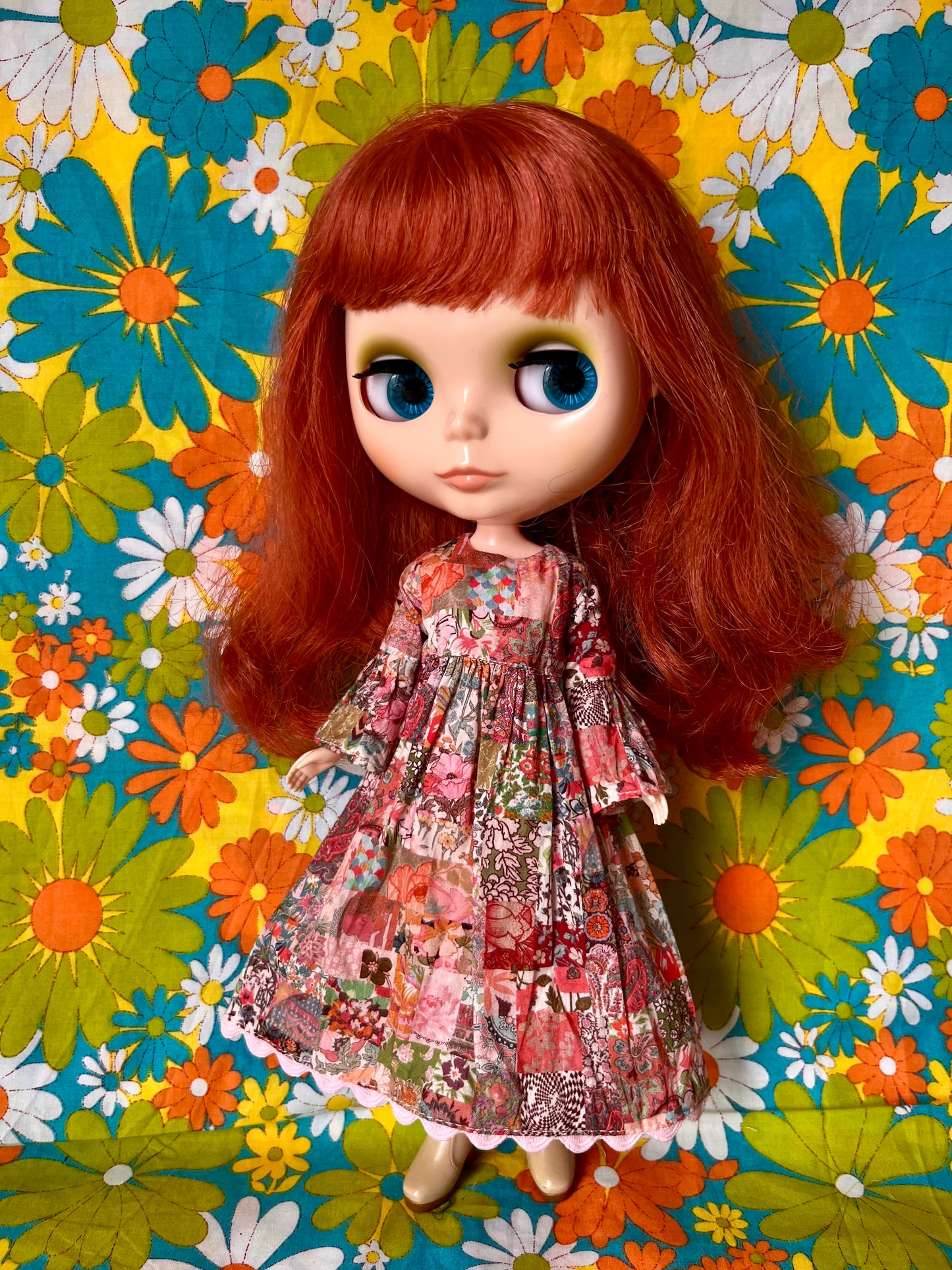 Liberty Vintage Patchwork Psychedelic Dress