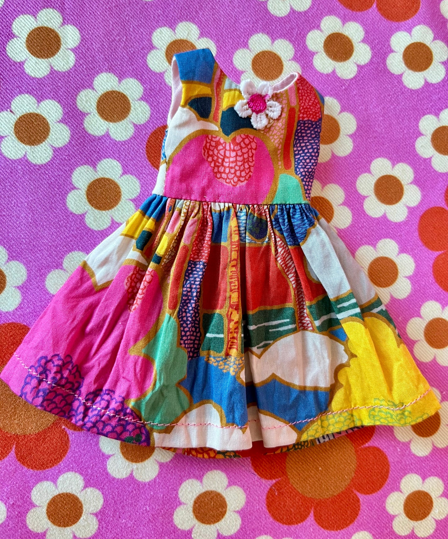 Liberty Landscape Summer Simple Sleeveless Dress for Blythe