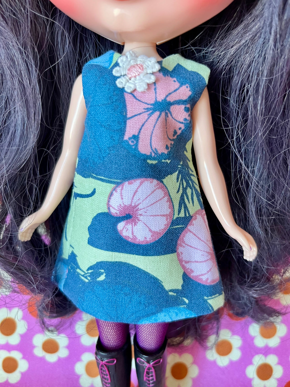 Monet Water lily Print Mod Cilla Shift dress
