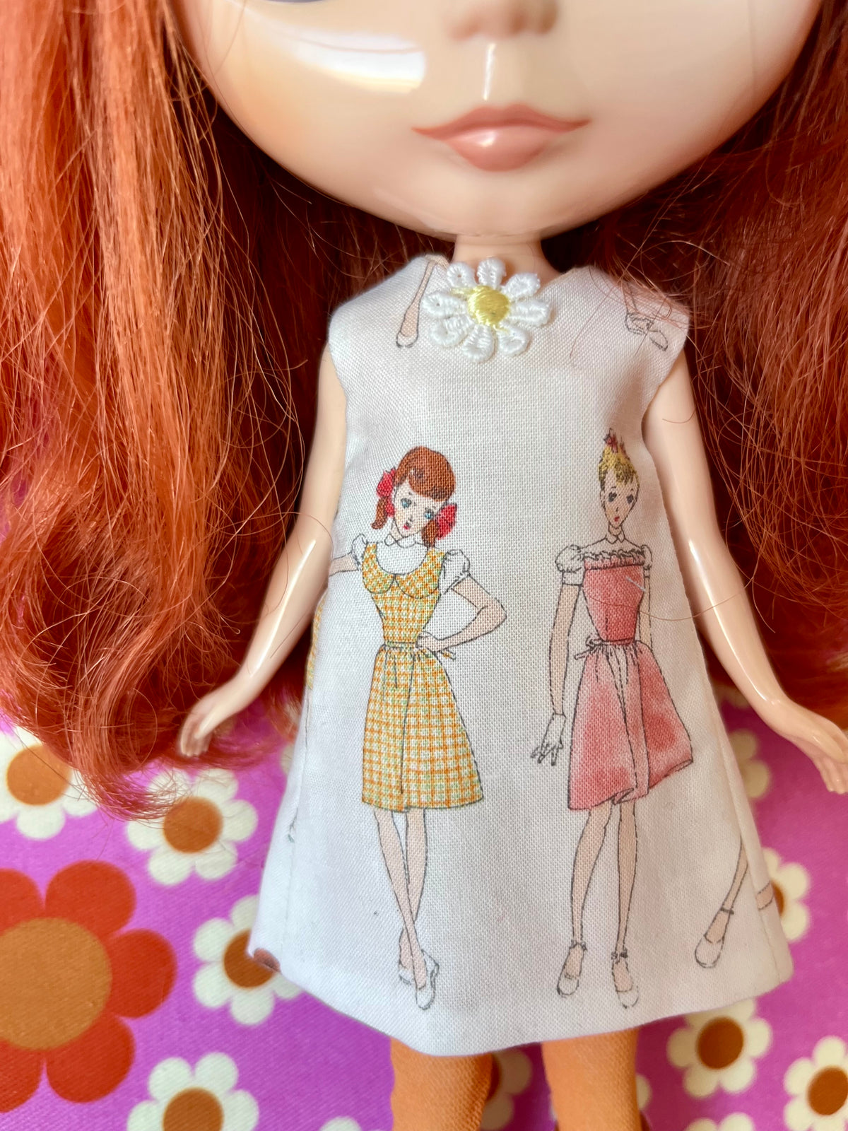Fashion Illustration Mod Cilla Shift dress