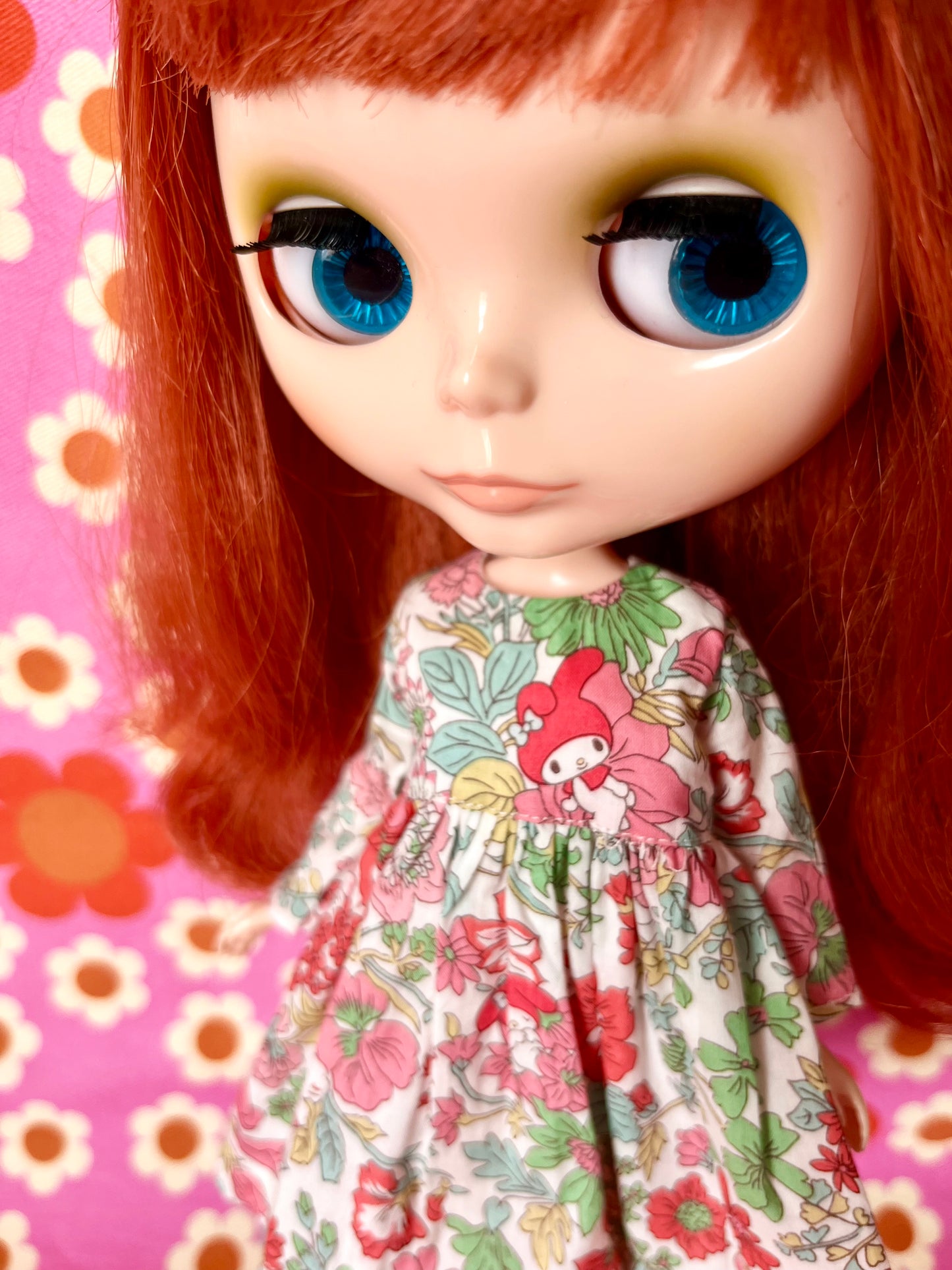 Red My Melody Sanrio Liberty Limited Edition Dress for Blythe Doll