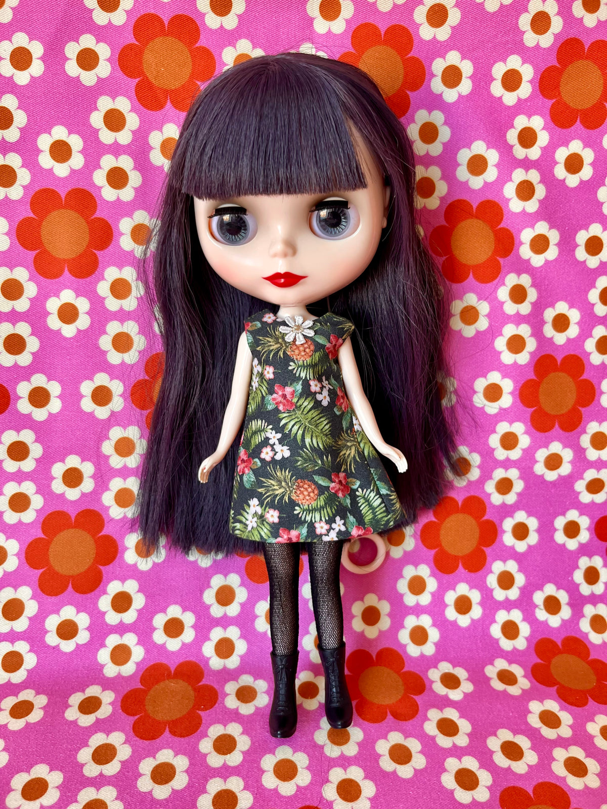 Pineapple Print Mod Cilla Shift dress