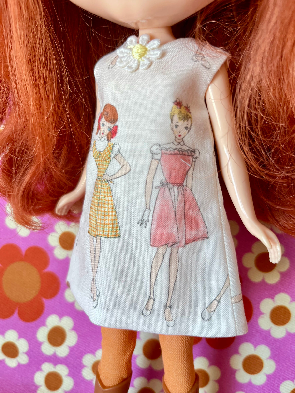 Fashion Illustration Mod Cilla Shift dress