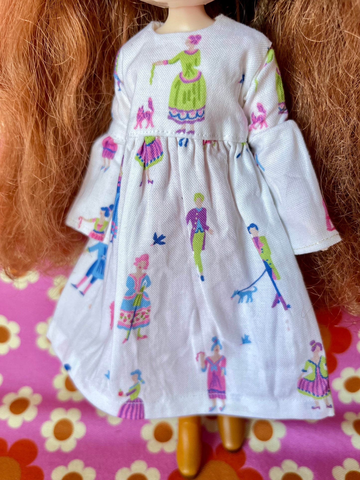 Sale Georgian Fashion Print Dress