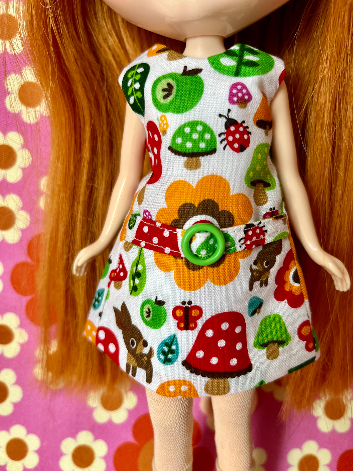 Cute Mushroom Mod Cilla Shift dress