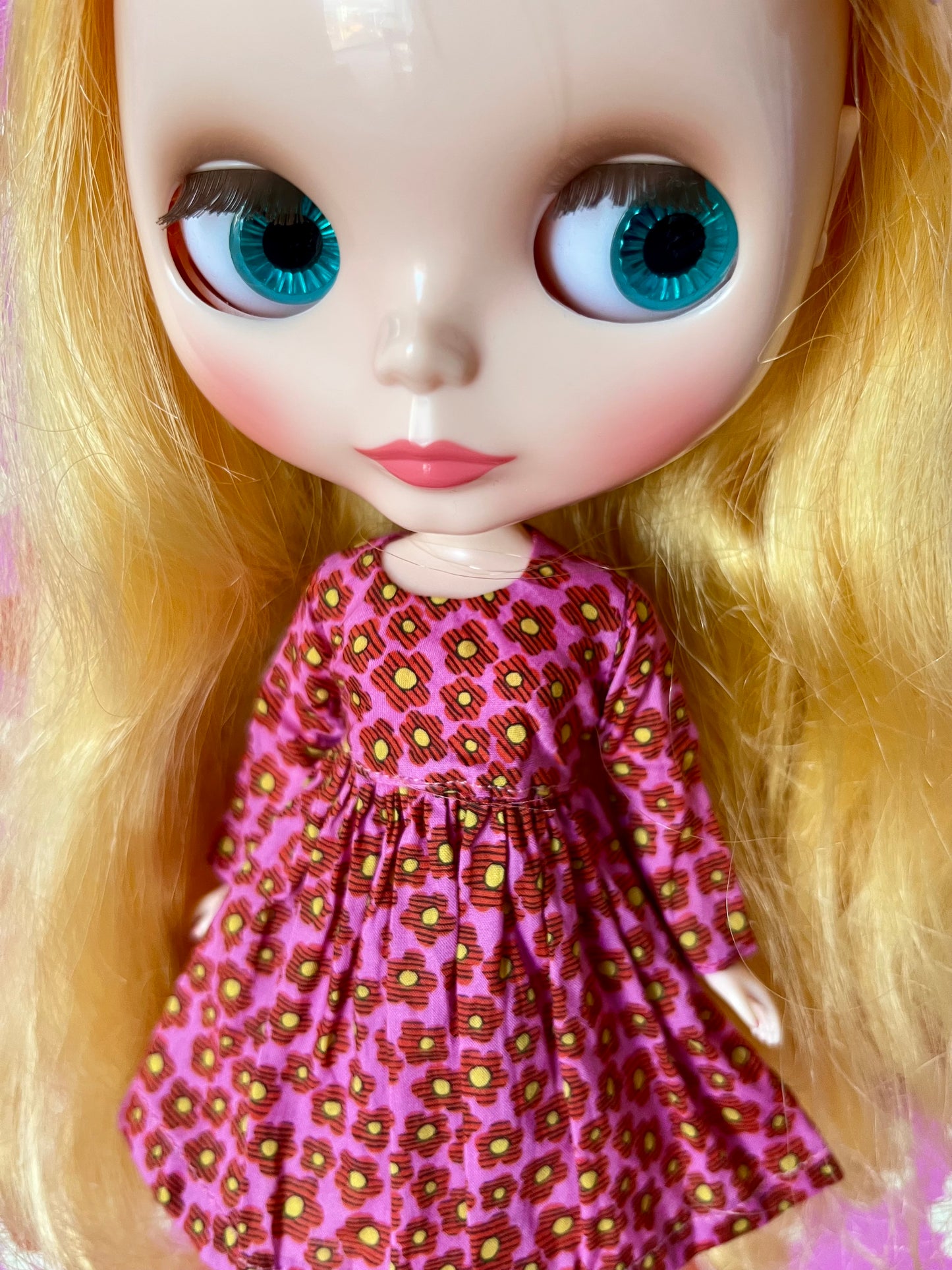 Liberty Long Sleeve Dress for Blythe Doll