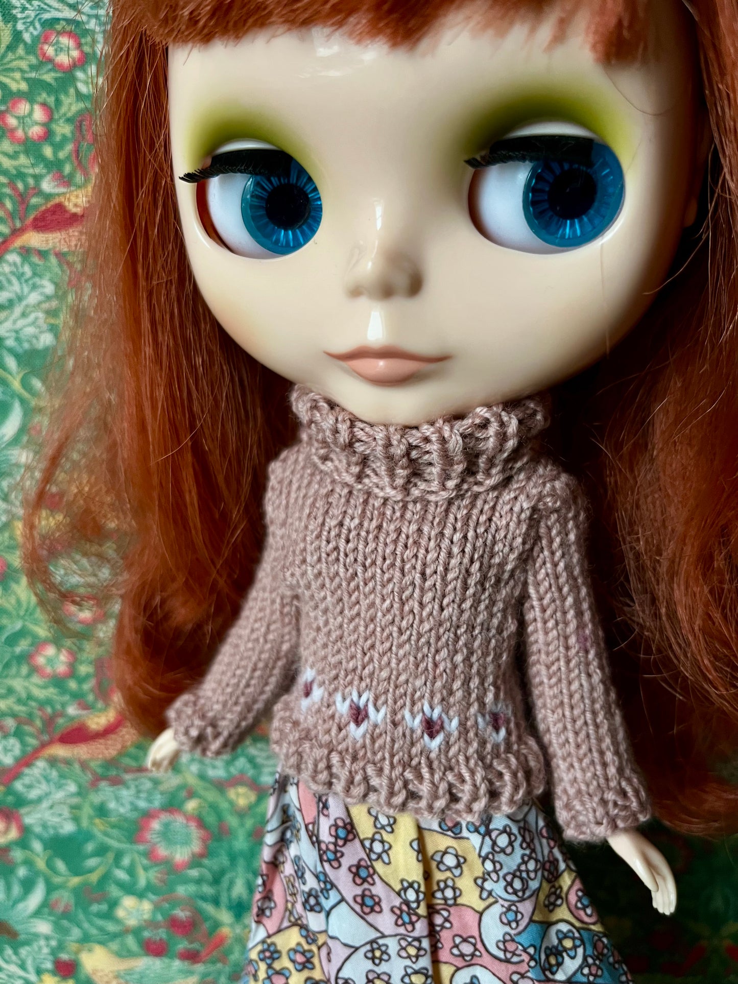 Liberty Dress & Daisy Sweater Set for Blythe Doll
