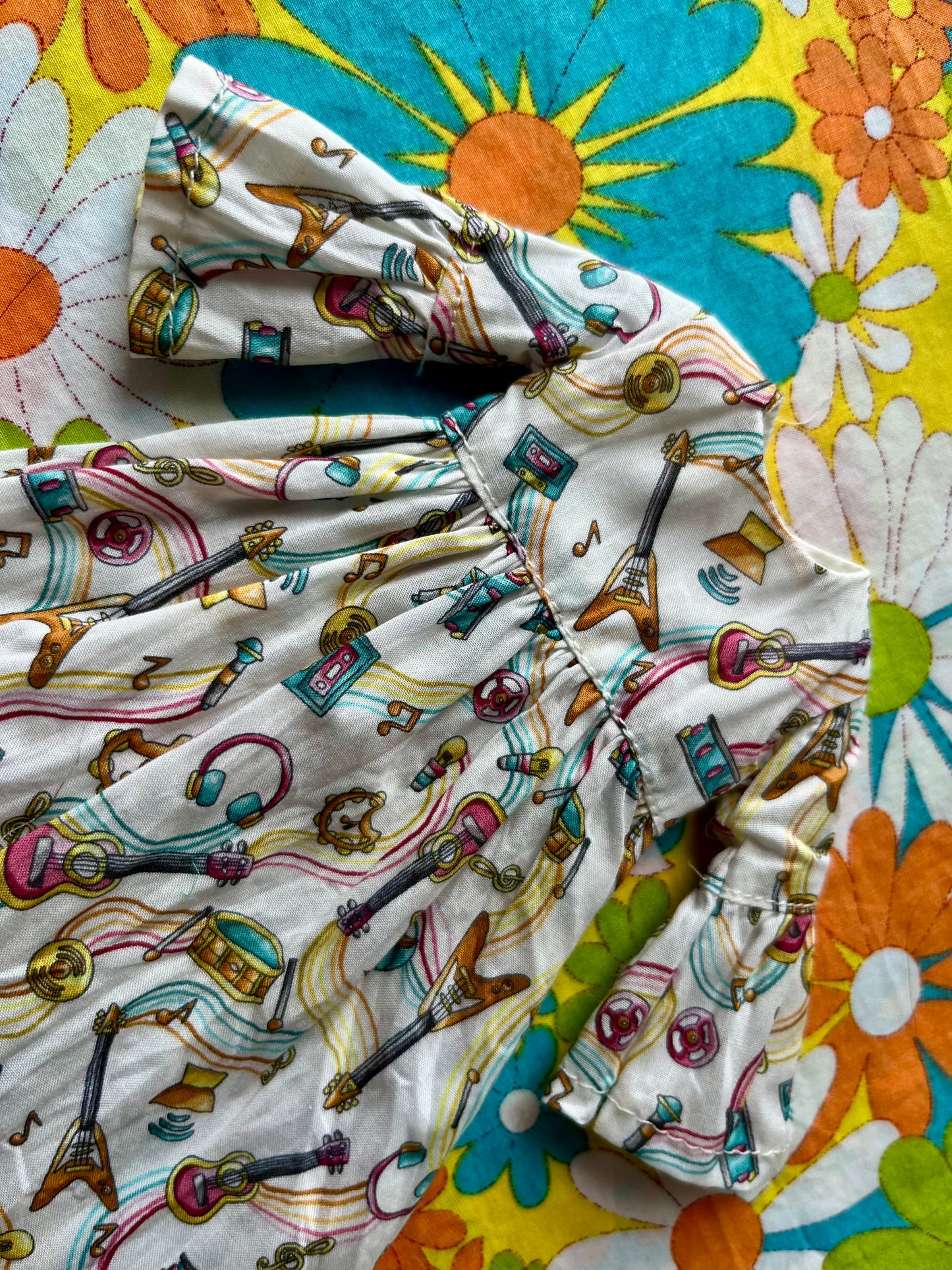 Liberty Beatles Psychedelic Guitar Dress