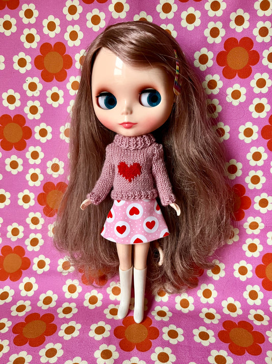 Valentine Heart Sweater & Skirt set